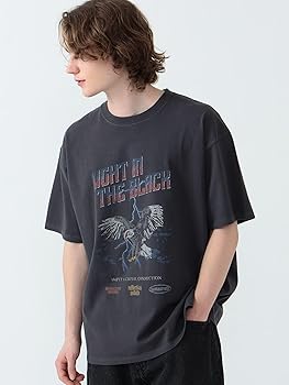 HOMME グラフィックプリント Tシャツ ブラウン Amazon | [ビームスハート] プリントT(半袖) ワイルド